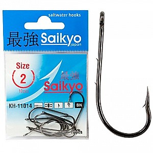 Крючки Saikyo KH-11014 Bait Holder BN  № 1/0 (10шт)