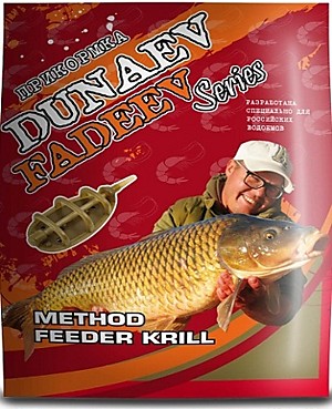 Прикормка Dunaev Fadeev 1кг Method Feeder Krill