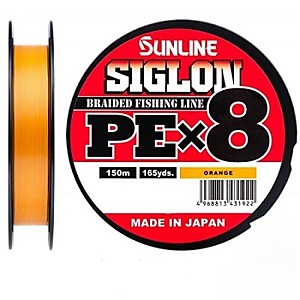 Шнур Sunline Siglon PE X8 150м 1.2 orange