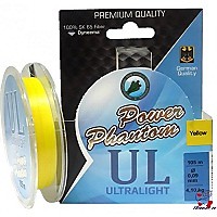Шнур Power Phantom Ultralight 6x 105м 0,07мм yellow