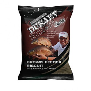 Прикормка Dunaev Fadeev 1кг Feeder Brown Biscuit