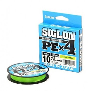 Шнур Sunline Siglon PE X4 150м 1.2 light green